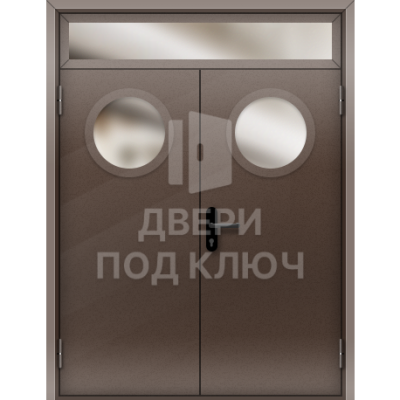 Огнеупорная дверь с фрамугой ДПК-17477