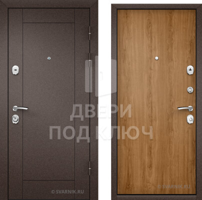 Бюджетная дверь медный антик 3 мм ДПК-13499